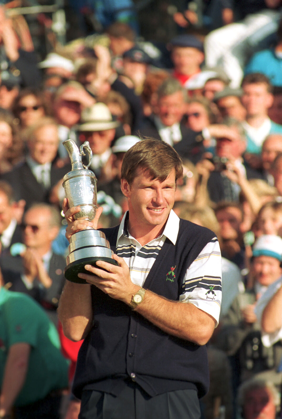 1990: Nick Faldo wins his second British Open in four years